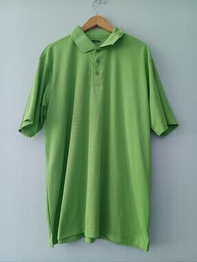 Pebble Beach Green Performance Polo Shirt XL Golf Casual Short Sleeve